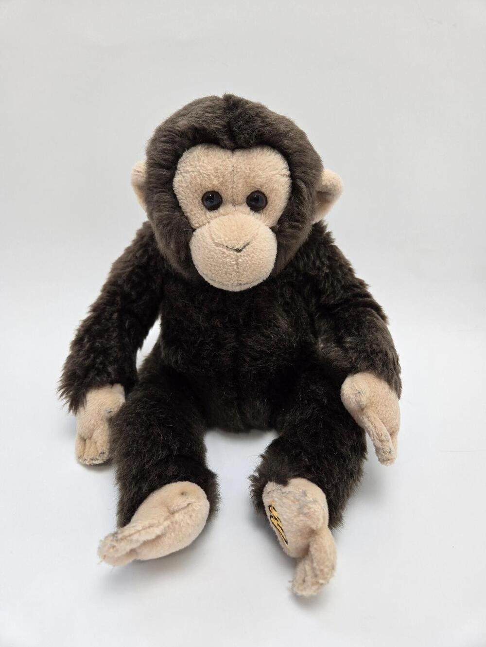 Vintage Webkinz Chimpanzee Plush No Tag/Code, Ganz Plush (10 inch)